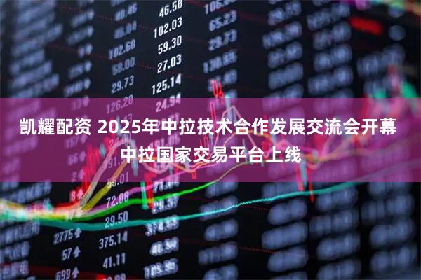 凯耀配资 2025年中拉技术合作发展交流会开幕 中拉国家交易平台上线